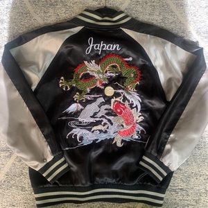 Vintage Sukajan Embroidered Japanese Bomber Jacket